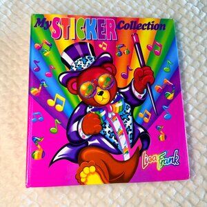 Vintage Lisa Frank My Sticker Collection 3 Ring Binder- Hollywood Bear
